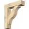Ekena Millwork Funston Block Rough Sawn Bracket w/ Offset Brace, Douglas Fir, 8"W x 32"D x 36"H BKT0806X32X36FST05RDF - alternate 1
